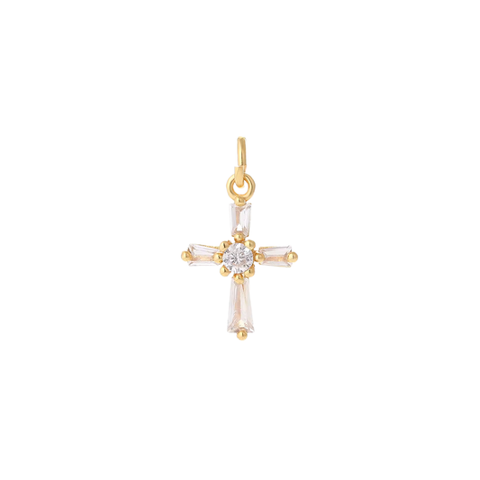 Crystal Cross Charm