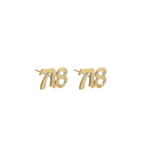 Custom Area Code Studs