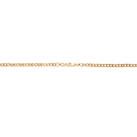Custom Block Name Bracelet