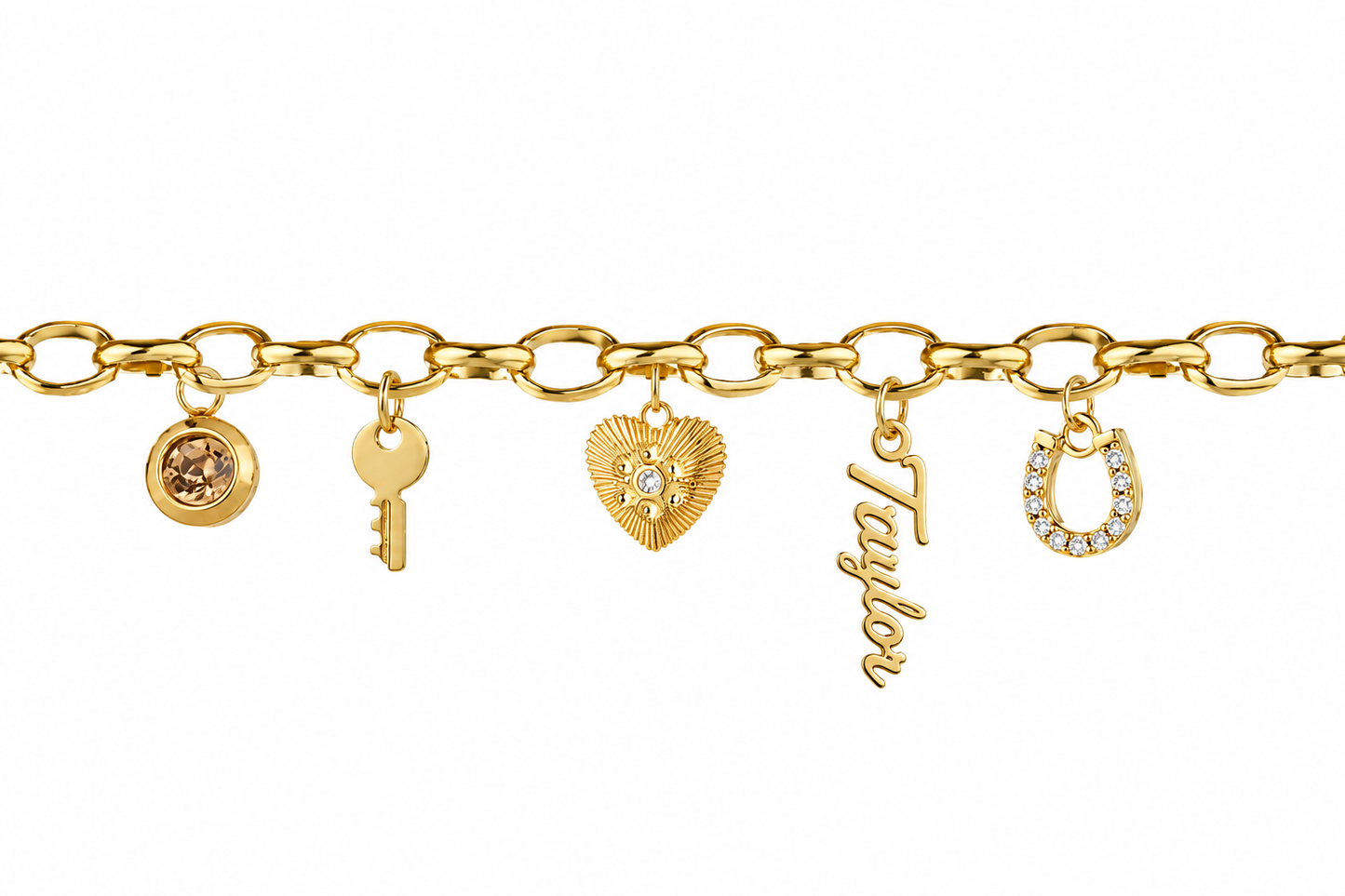 Custom Name Charm Bracelet
