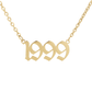 Custom Old English Birthdate Necklace