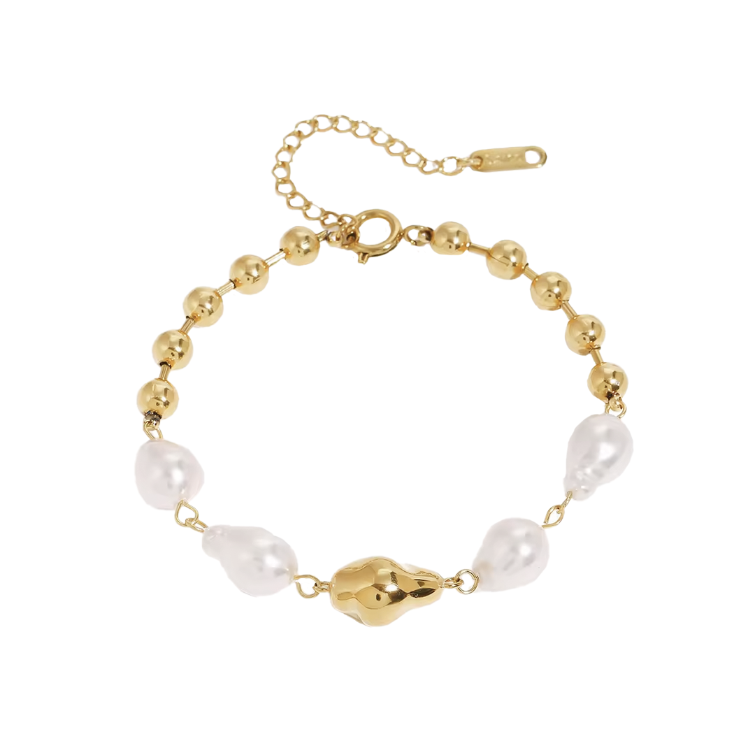 Elevated Pearl Bracelet