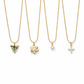 Dainty Snake Chain Charm Necklace