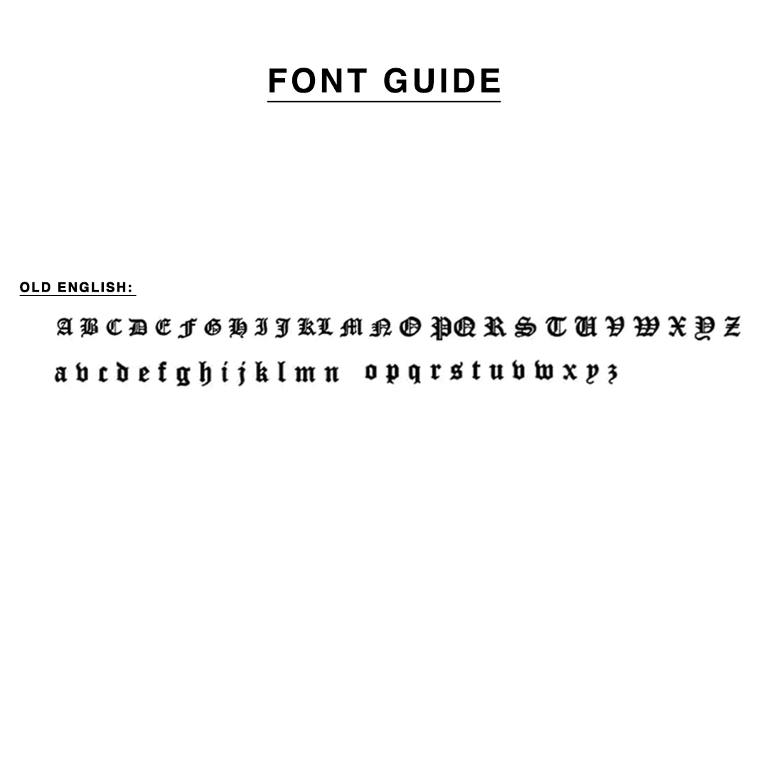 Old English Double Letter Necklace