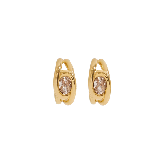 Gemstone Huggies