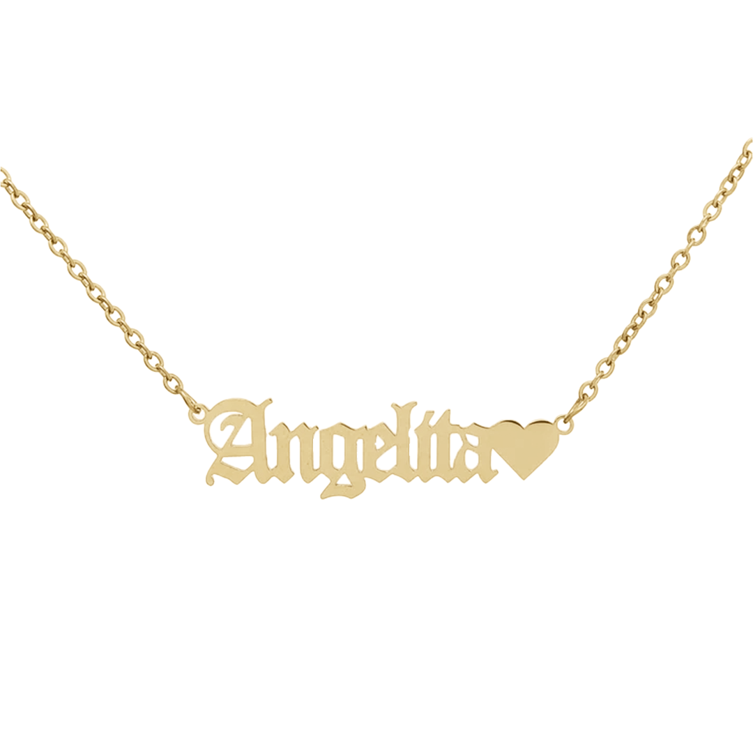Heart Nameplate Bracelet