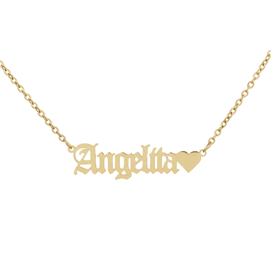 Heart Nameplate Bracelet