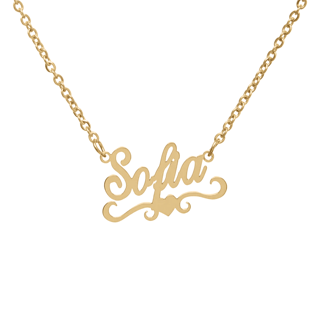 Heart Script Belly Chain