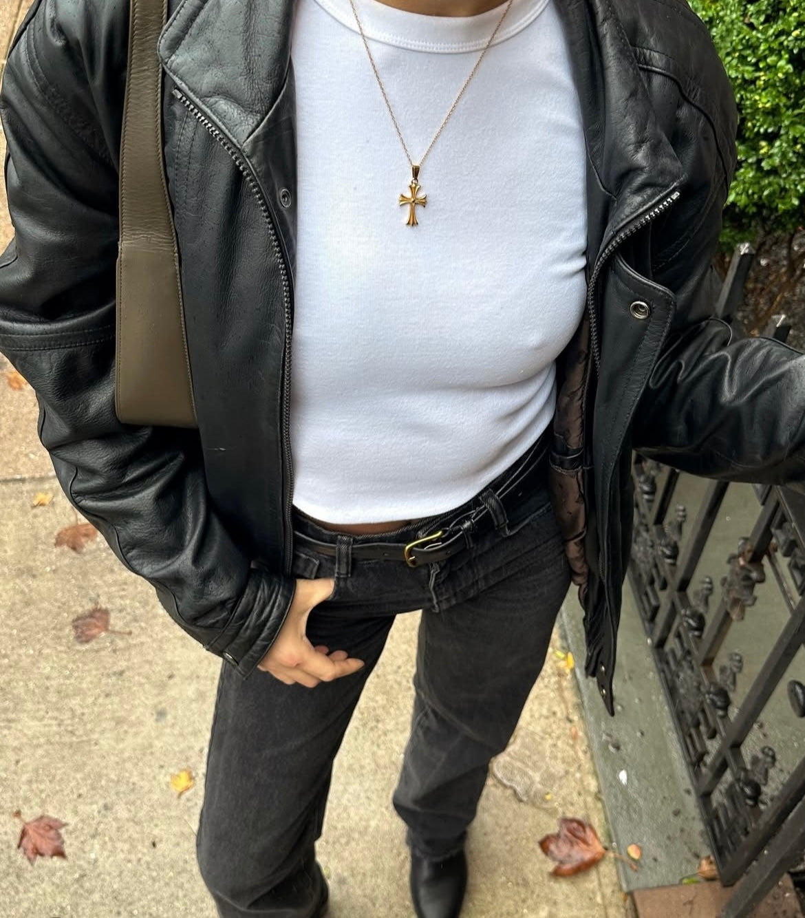 Edgy Cross Necklace