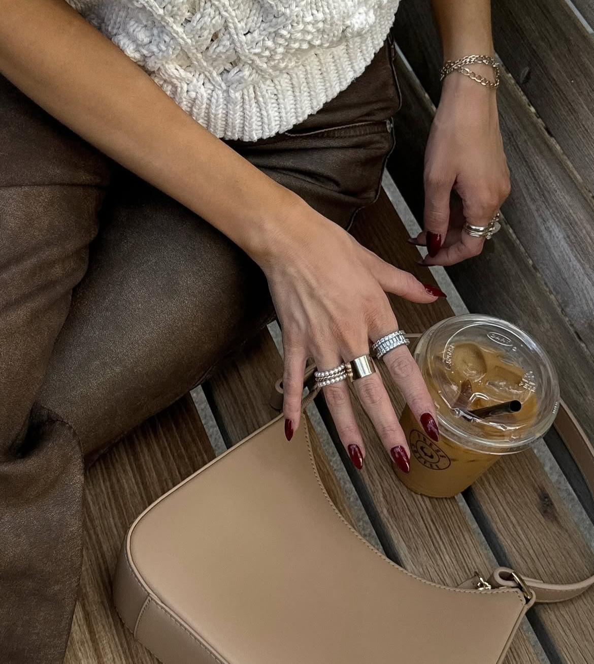 Stacked Iced Ring