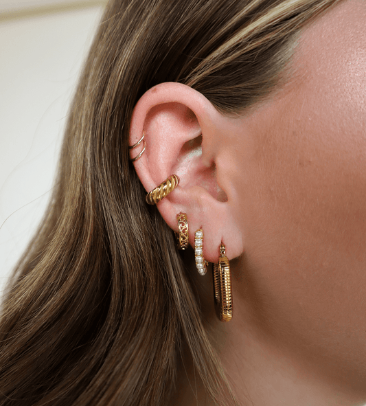 Gold Huggie Earrings