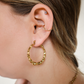 Bamboo Hoop Earrings