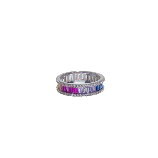 Iced Baguette Ring