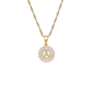 Iced Initial Pendant Necklace