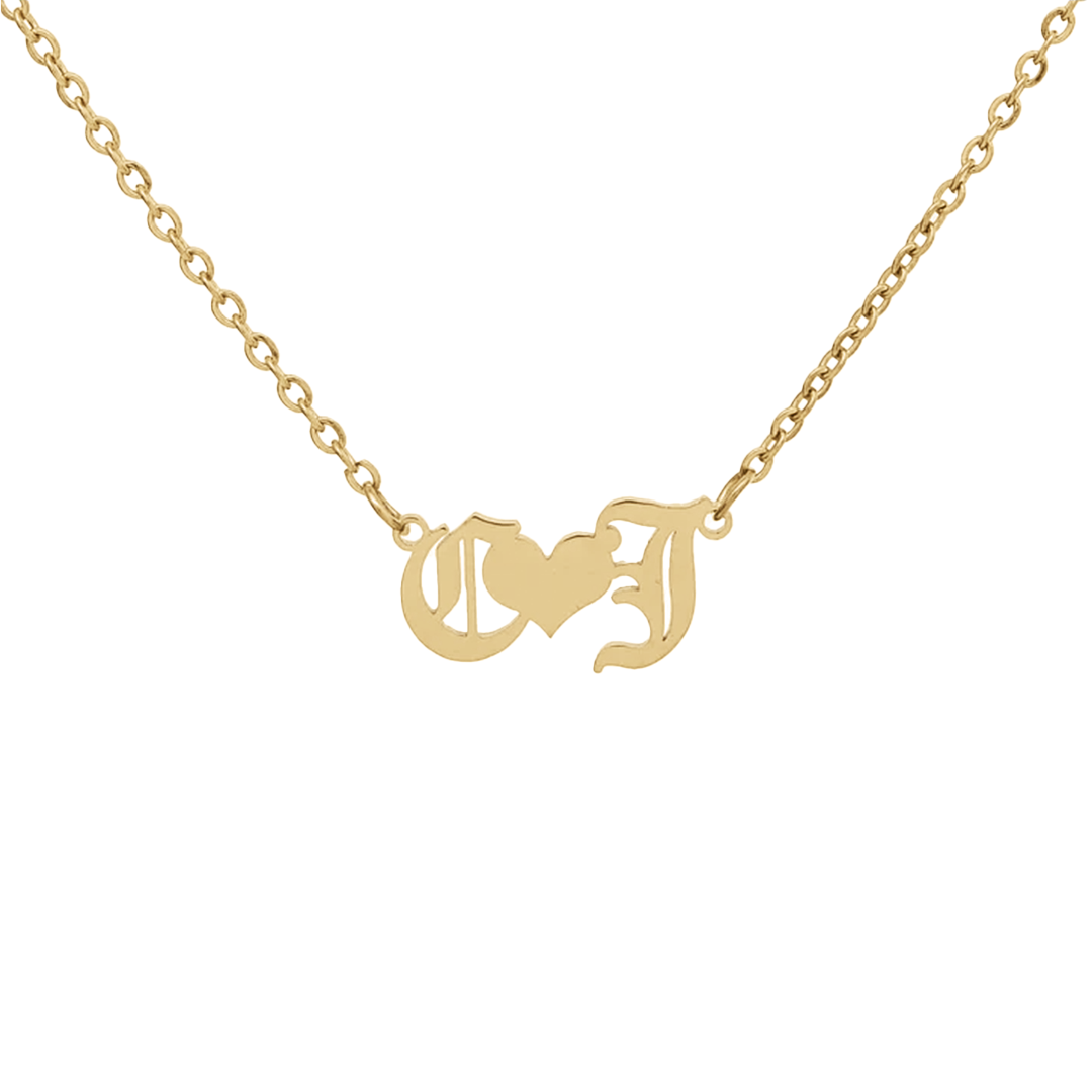 Love Forever Initial Necklace