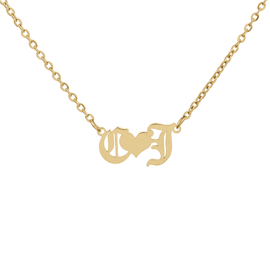 Love Forever Initial Necklace
