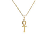 Mini Ankh Cross Pendant Necklace
