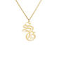 Old English Double Letter Necklace