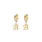 Old English Huggie Earrings