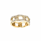 Essential Iced Chain Link Ring