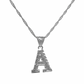 Block Letter Pendant Necklace