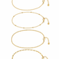 The Luxe Layering Anklet Set