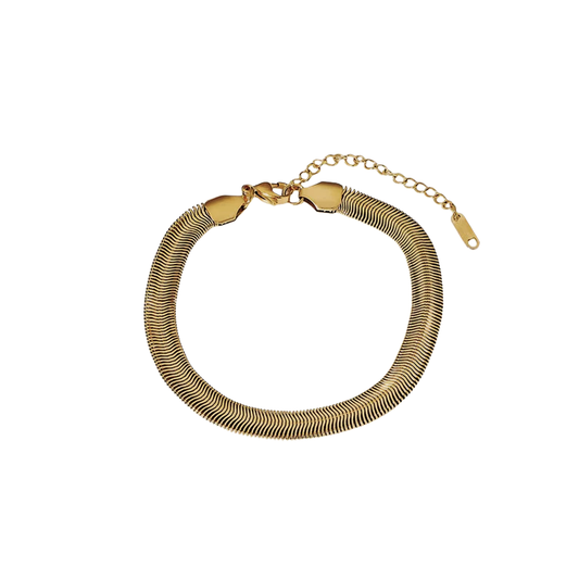 Thick Herringbone Bracelet