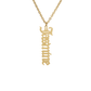 Vertical Nameplate Necklace