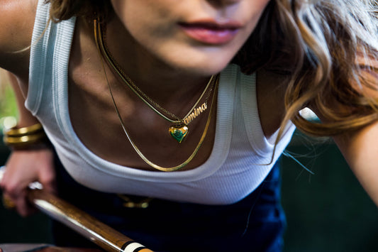 Script Nameplate Necklace