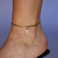 Iced Initial Anklet