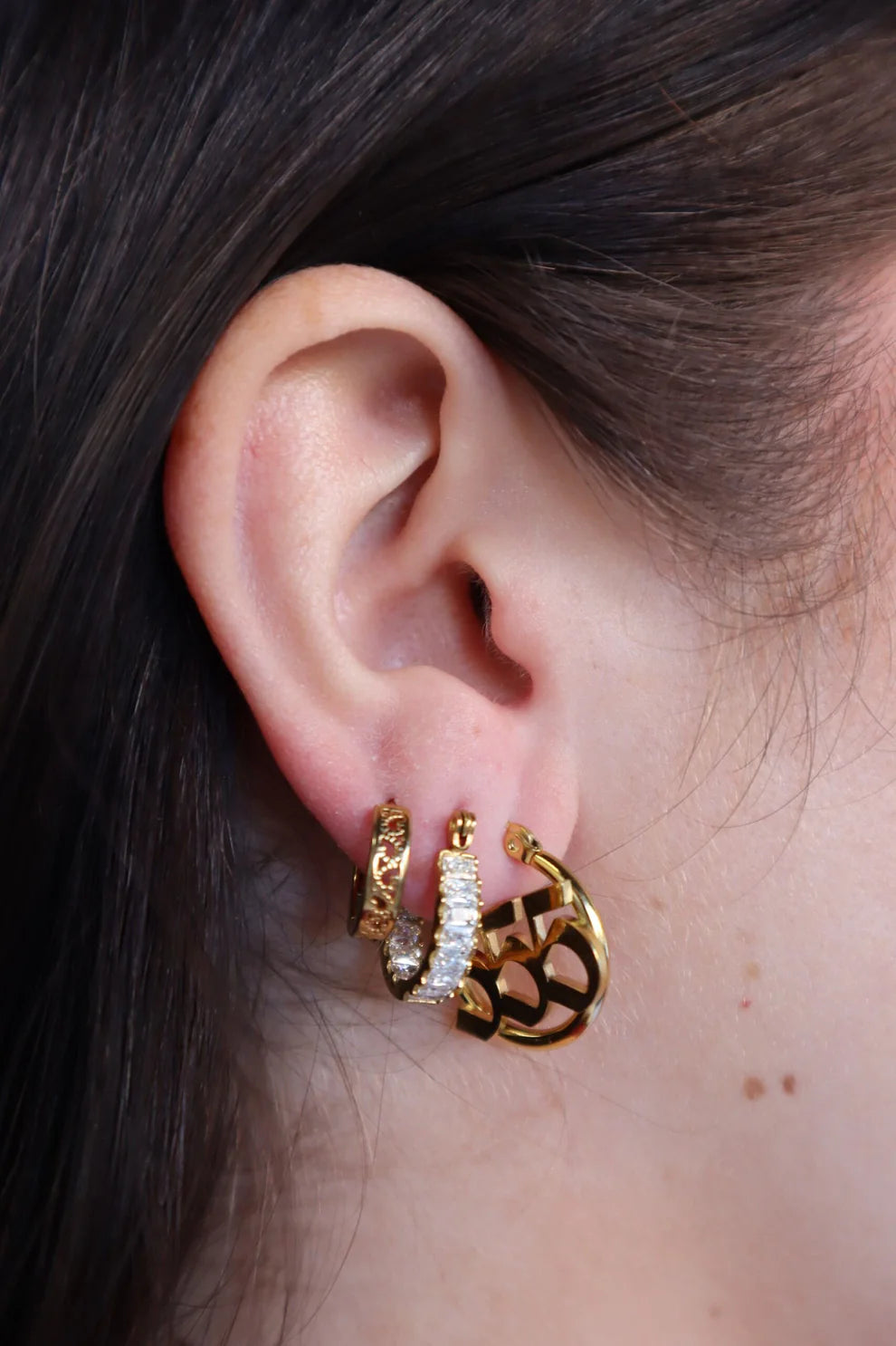Gold Huggie Earrings