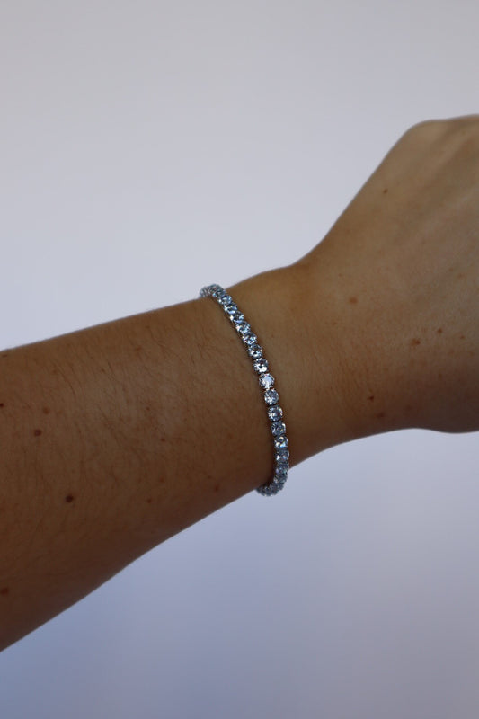 Box Tennis Chain Bracelet