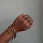 Heart & Dagger Chain Link Ring