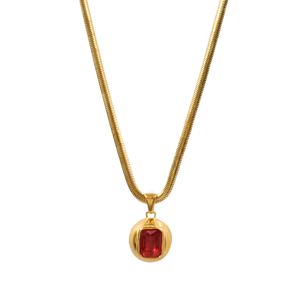 Aperol Pendant Necklace