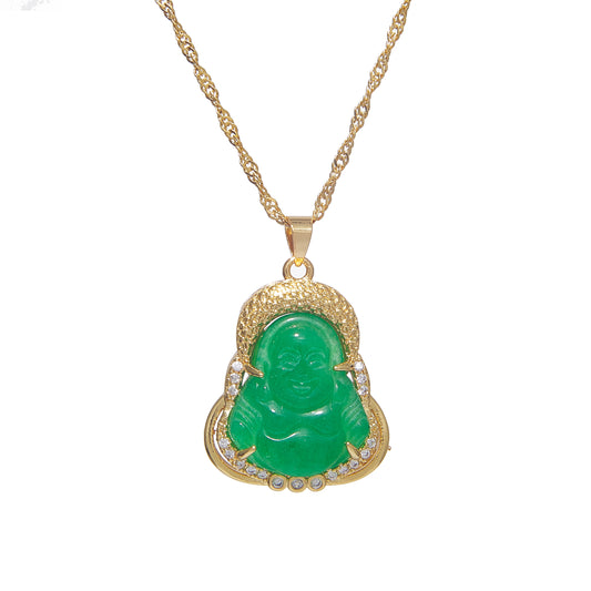 Jade Buddha Pendant Necklace Kit