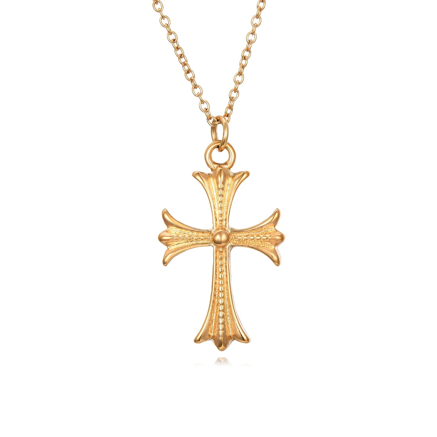 Edgy Cross Necklace