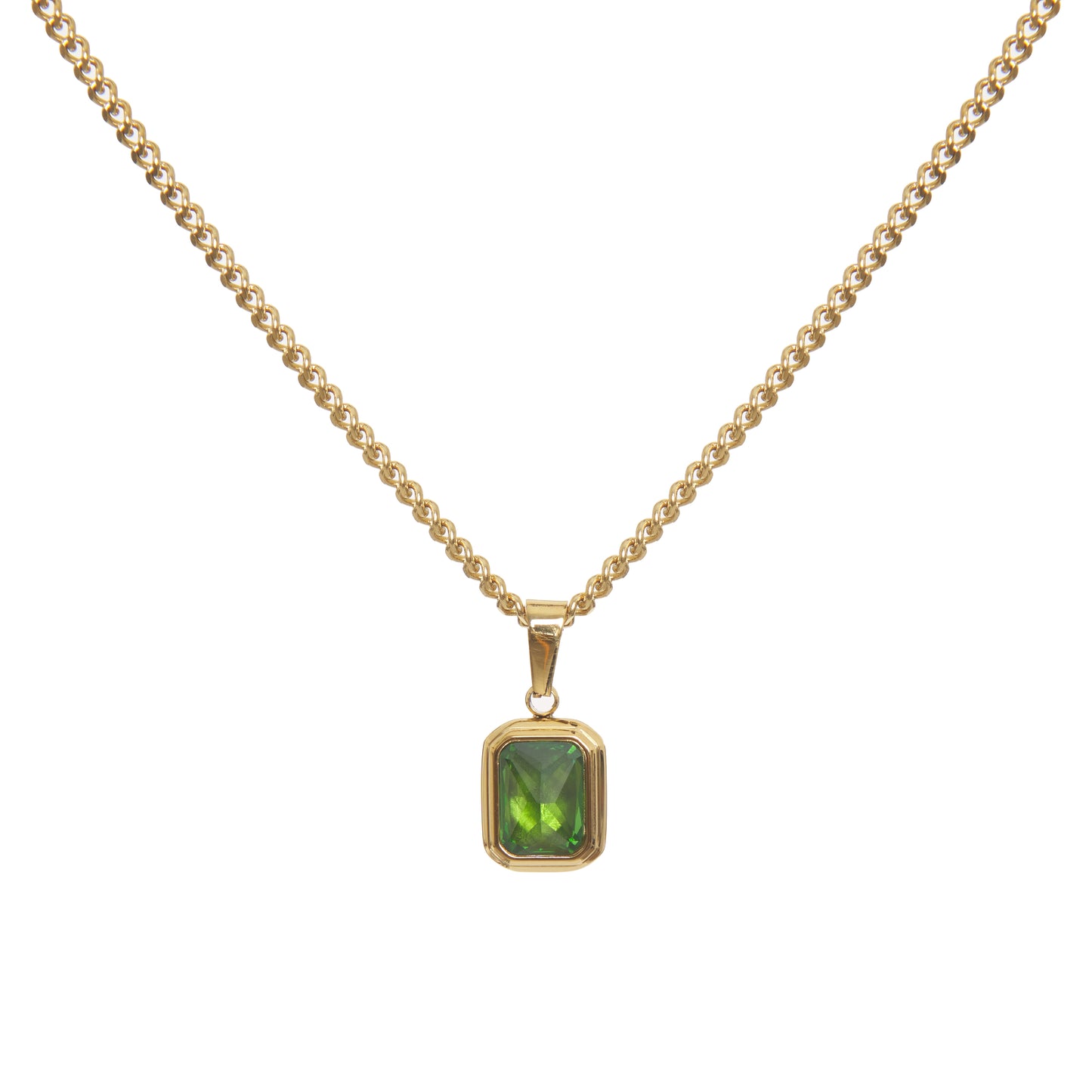 Emerald Stone Necklace