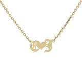 Love Forever Initial Necklace