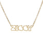 Outline Nameplate Necklace