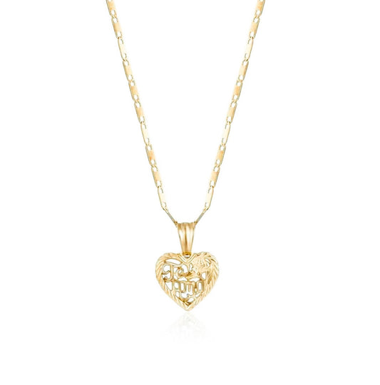 Te Amo Pendant Necklace