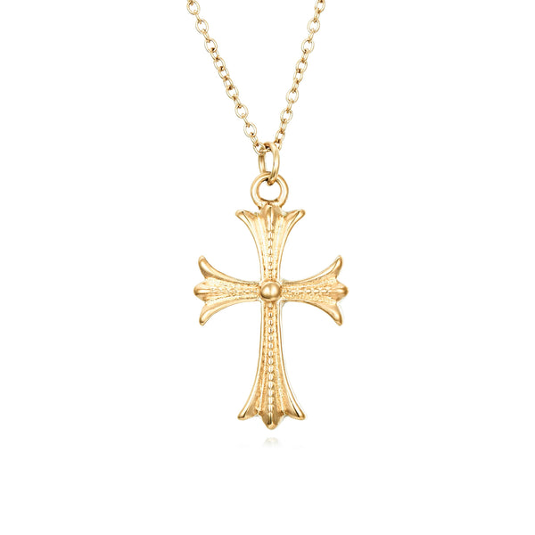 Edgy Cross Necklace
