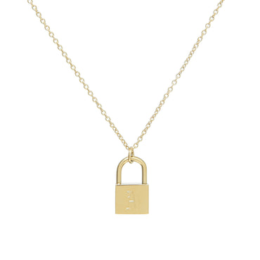 Gold Double Horseshoe Screw Lock Necklace | by Oomiay – Oomiay Jewelry