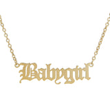 Babygirl Nameplate Necklace