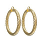 Gold Twist Hoops