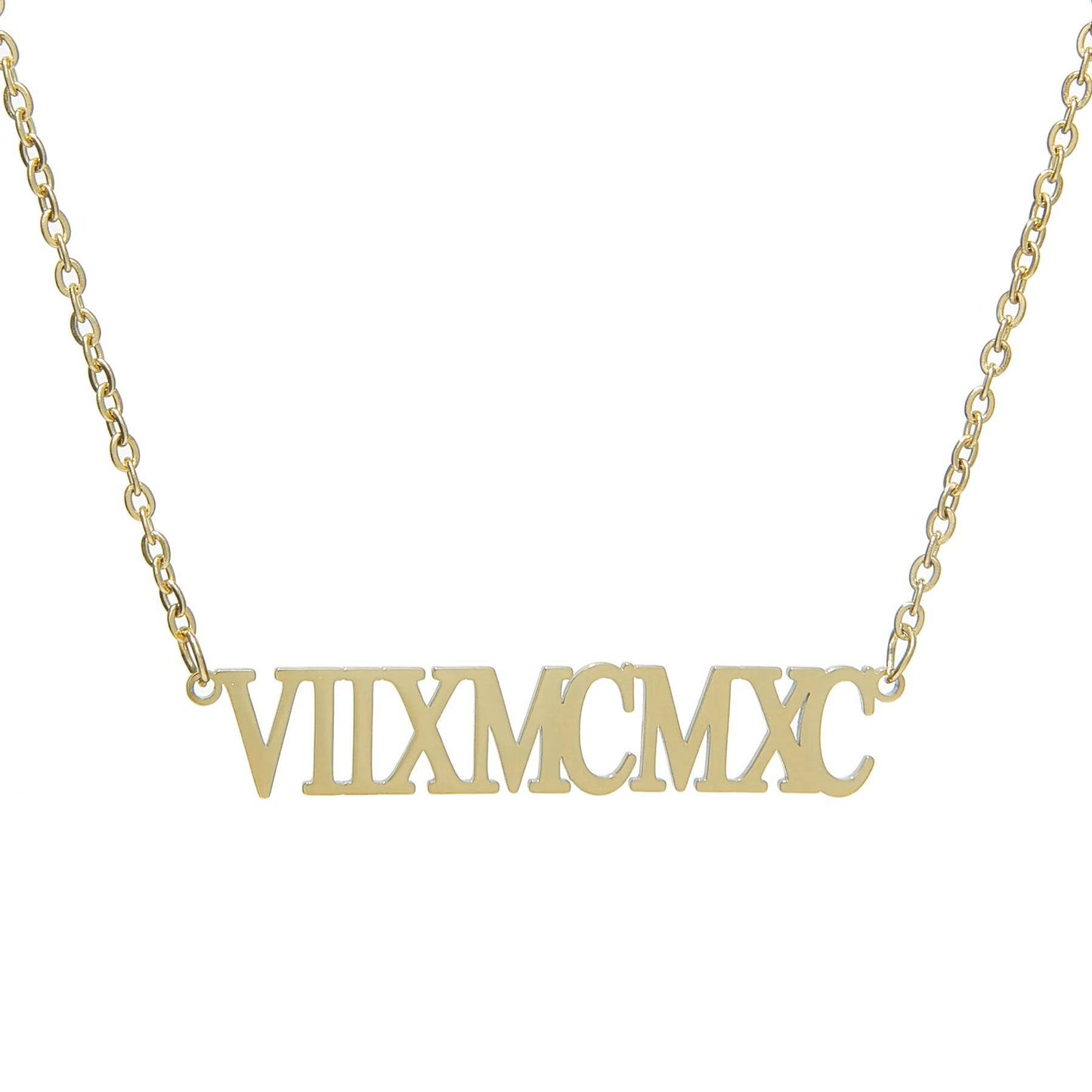 Roman Numeral Necklace