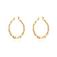 Bamboo Hoop Earrings