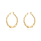 Bamboo Hoop Earrings