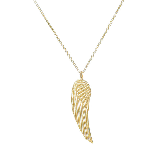 Silver Angel Wing Necklace | Wing Necklace | Guardian Angel Gift – KookyTwo