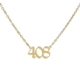 Area Code Necklace Necklace aiobo 