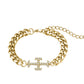 Iced Cross Bracelet